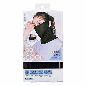 SunBlockLAB BEAUTY フェイス＆ネックガード ブラック【雑貨】