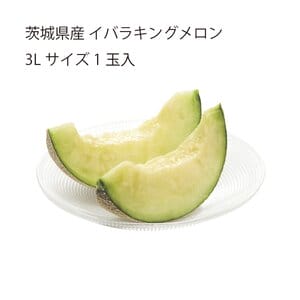 茨城県 JA水戸ひぬま イバラキングメロン 3Lサイズ1玉入り【限定100点】【お届け期間:5月20日〜6月30日】【KN】