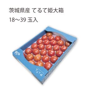 茨城県 筑西市地区・桜川市地区 スーパーフルーツトマト てるて姫大箱 18〜39玉入り【お届け期間:5月7日〜6月15日】【KN】