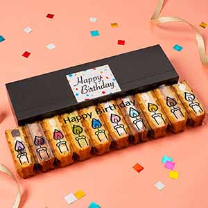 R.L(エール・エル) ワッフルケーキ10個セット(バースデーシート付き)【おいしいお取り寄せ】