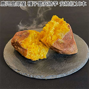 鹿児島県産 種子島安納芋 安納紅10本(1本150g以上)【冷凍濃蜜芋】【NN】