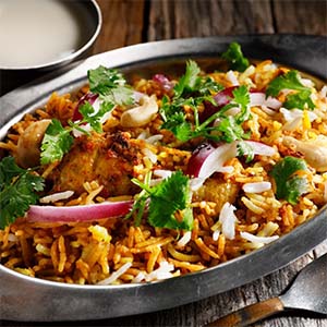 円相フードサービス ERICK SOUTH [エリックサウス]  チキンビリヤニ 一食入り(300g)【＠FROZEN】