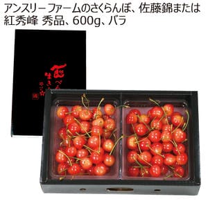 山形県産(寒河江市) アンスリーファームのさくらんぼ、佐藤錦または紅秀峰(秀品 600gバラ)【お届け期間:6月15日〜7月5日】【MK】