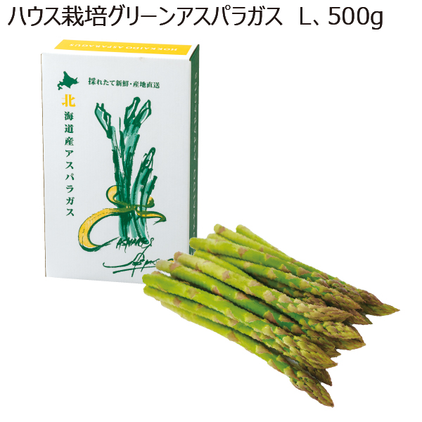 北海道 ハウス栽培グリーンアスパラガス(L500g)【お届け期間:5月7日〜5月10日】【MK】