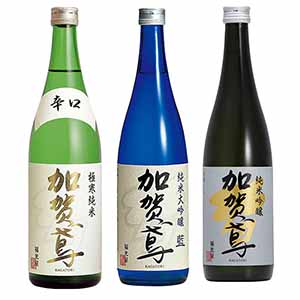 おうちに居ながら蔵巡り倶楽部 日本酒12ヵ月コース　福光屋3本セット(加賀鳶極寒純米 辛口、加賀鳶 純米大吟醸 藍、加賀鳶　純米吟醸)
