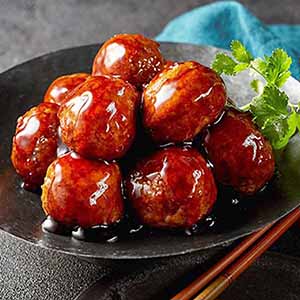 SLクリエーションズ 黒甘酢肉団子 二人前(300g)【＠FROZEN】