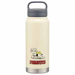 スケーター ハンドルマグボトル スヌーピー ベース PEANUTS SNOOPY 水筒 マグボトル 500ml [STSC5]【母の日・ソーシャル対応可】