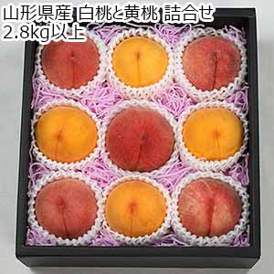 山形県産 白桃と黄桃 詰合せ 2.8kg以上【限定100点】【お届け期間：8月10日〜8月31日】【おいしいお取り寄せ】
