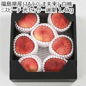 福島県産(JAふくしま未来) 白桃 ミスピーチ 光センサー選果 1.4kg【限定300点】【お届け期間：7月6日〜8月10日】【株主優待セール】