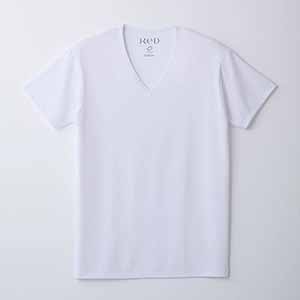 ReD リカバリーウェア 男性用 Vネックインナー半袖 Lサイズ ホワイト【雑貨】
