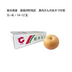 栃木県産 高根沢町地区 黒内さんのあきづき梨(3L〜4L・14〜12玉)【お届け期間:9月5日〜9月30日】【KN】