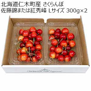 北海道仁木町産 さくらんぼ 佐藤錦または紅秀峰 Lサイズ 300g×2【限定200点】【お届け期間：7月1日〜7月20日】【イオンゴールドカード会員さま限定特別セール6月】