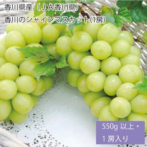 香川県産(JA香川県)香川のシャインマスカット(1房)550g以上・1房入り【お届け期間:7月23日〜8月10日】【従業員感謝WEEK】【NN】