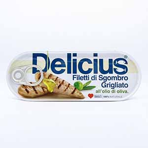 DELICIUS 焼きサバオリーブオイル漬 110g【ドロゲリア】
