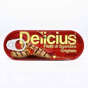 DELICIUS 焼きサバのオリーブオイル漬(辛口) 110g【ドロゲリア】