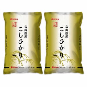【令和7年産】【精米】ミエライス 富山県産こしひかり10kg(5kg×2)【CB】