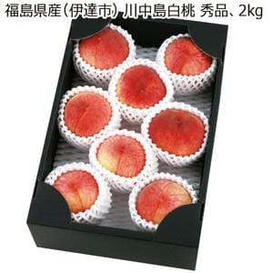 福島県産(伊達市) 川中島白桃 秀品・2kg 【お届け期間:8/15(土)〜8/31(月)】【MK】