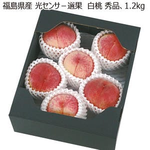福島県産 光センサ-選果「白桃」秀品・1.2kg 【お届け期間:7/20(月)〜8/15(土)】【MK】