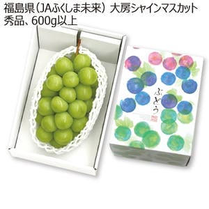 福島県(JAふくしま未来) 大房シャインマスカット 秀品・600g以上 【お届け期間:8/15(土)〜9/10(木)】【MK】