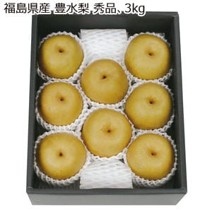 福島県産 豊水梨 秀品・3kg 【お届け期間:9/1(火)〜9/20(日)】【MK】