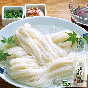 創麺屋 手延べ半生そうめん5袋セット(L8335)【サマーセール】【サクワ】