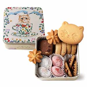 DADACA こねこのこねこねクッキー缶 mini Happy days【おいしいお取り寄せ】