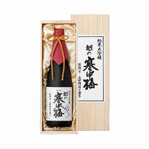 新潟銘醸 越の寒中梅 純米大吟醸 木箱入り 720ml【おいしいお取り寄せ】