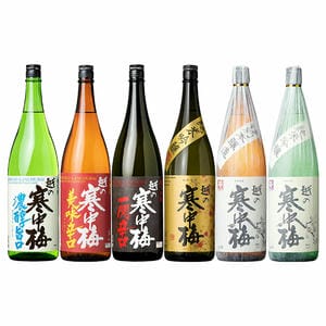 新潟銘醸 越の寒中梅6種飲み比べセット 1800ml×6本【おいしいお取り寄せ】