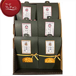 福島県産 会津産ドライフルーツセット(桃、柿、リンゴ) 各2袋ずつ計6袋【フードアルチザン】