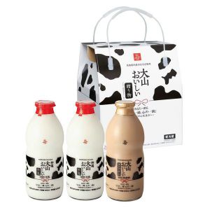 鳥取 大山乳業 大山おいしいギフトミルク(特選大山おいしい牛乳900ml×2本 大山おいしいカフェオレ900ml×1本)【NN】