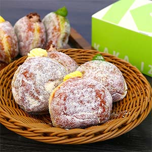 島根 KAKA.IZUMO KAKA.DONUT クリーム生ドーナツ 8個セット(生ドーナツカスタード4個、生ドーナツショコラ2個、生ドーナツ抹茶2個)【NN】