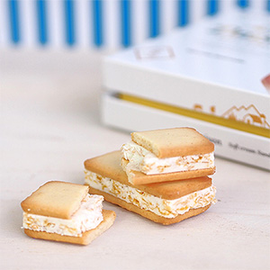 鳥取 寿製菓 大山ソフトクリームサンドクッキー12個入【NN】