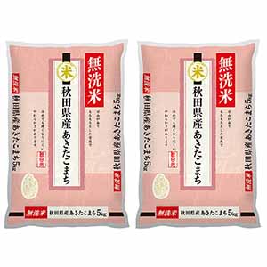 神明 【令和7年産】【無洗米】秋田県産 あきたこまち 10kg(5kg×2袋) 【お買い得セール8月】