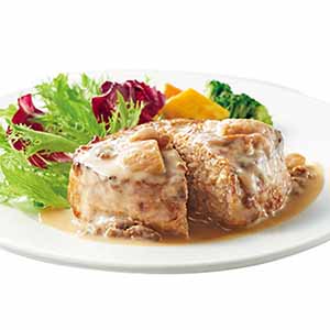 ご褒美フルコース ブラックアンガス牛のハンバーグポルチーニクリームソース 320g【＠FROZEN】