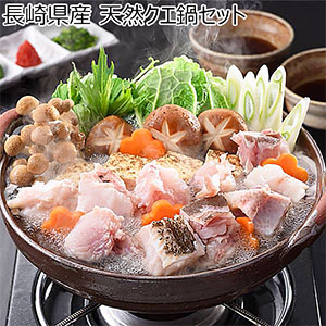 長崎県産 天然クエ鍋セット【お届け期間：12月26日〜12月30日】【年末年始ごちそう特集】