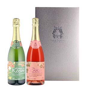 スパークリング甲州・ロゼギフト 750ml×2【おいしいお取り寄せ】