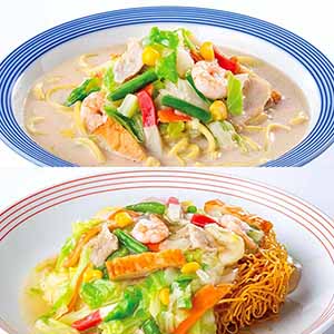 リンガーハットちゃんぽん・皿うどんセット各4食 計8食(L8351)【従業員感謝WEEK】【サクワ】
