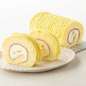 ロリアン洋菓子店 黄金のモンブランロール2本入【冬の贈りもの・お歳暮】