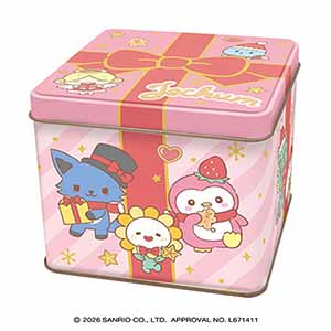 ハート JOCHUMプレゼントBOX缶 (クッキー70g)【イオンのクリスマス】