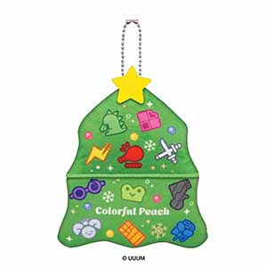 ハート カラフルピーチクリスマスホルダー (菓子1個入)【イオンのクリスマス】