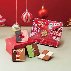 ラ・メゾン白金 タブレットレターBOX (チョコレート4個入)【イオンのクリスマス】