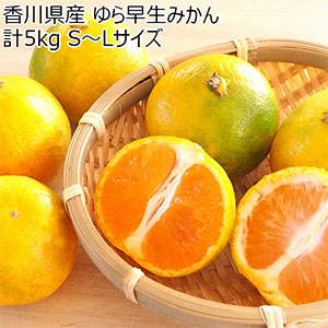 香川県産 ゆら早生みかん 計5kg S〜Lサイズ【お届け期間:10月4日〜11月20日】【NN】