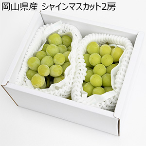 岡山県産 シャインマスカット2房 シャインマスカット2房(600g×2)【お届け期間:11月21日〜12月25日】【NN】