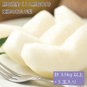 鳥取県産(JA鳥取中央)東郷のあたご梨計3.5kg以上・5玉入り【お届け期間:12月2日〜12月23日】【旬鮮便】【NN】