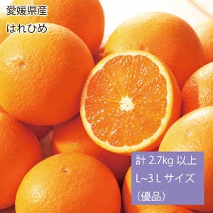 愛媛県産はれひめ計2.7kg以上L〜3Lサイズ(優品)【お届け期間:12月5日〜12月28日】【旬鮮便】【NN】