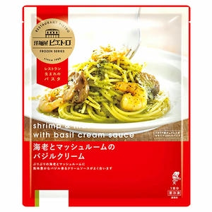 洋麺屋ピエトロ 海老とマッシュルームのバジルクリーム 280g【＠FROZEN】