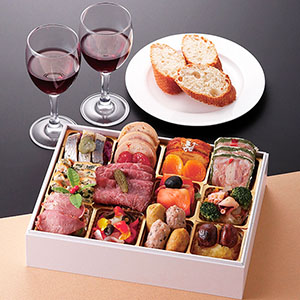 〈12月29日・30日お届け〉RISTORANTE AKITA 南青山監修 洋風オードブル一段【約2〜3人前・23品目】【ブラックフライデー】