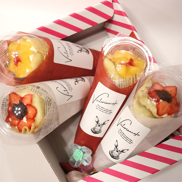 まるでブーケ!? ビジュアル満点なクレープ