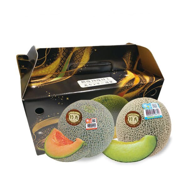 【早得200円OFF！5/11まで】茨城県産メロン2品種セット